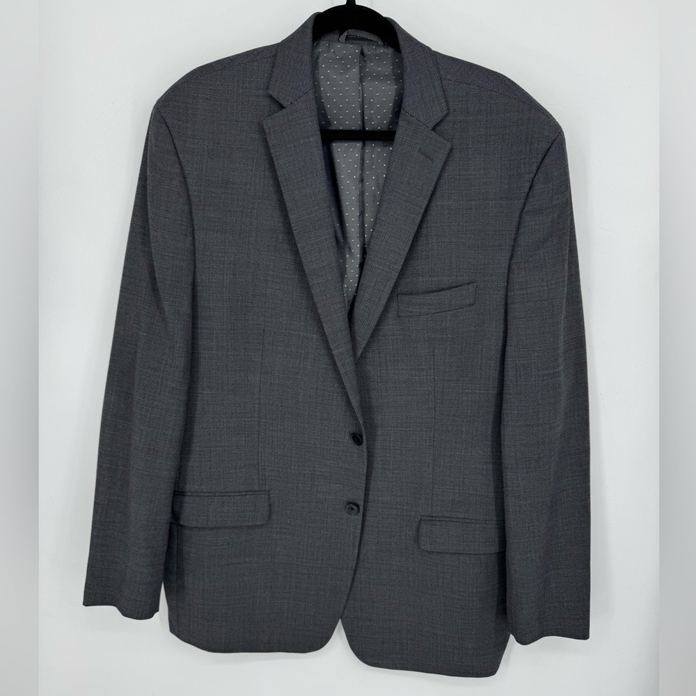 Collection By Michael Strahan Grey Suit Jacket 48Long & Pant 40Waist & 32Length